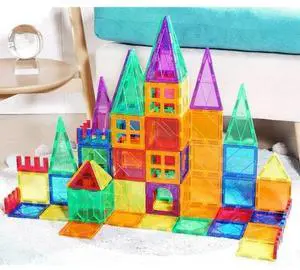Magnet Tiles Mag-Genius Magnet Tiles 112 Piece Set And All New Magnet Kids NEW
