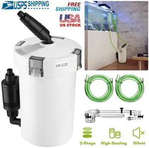 Aquarium External Canister Filter Fish Tank with Pump Table Mute Filters Bucket