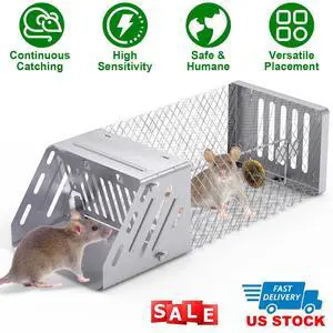 Automatic Continuous Live Humane Mouse Rat Trap Chipmunk Rodent Trap Catch Cage