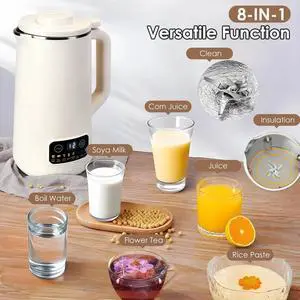 Electric Nut Milk Juice Maker Automatic Boil Water Self-Cleaning Machine Kitchen