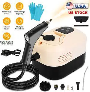 High Pressure Steamer Cleaner Handheld Car Steam Cleaning Machine & 5.9FT Hose