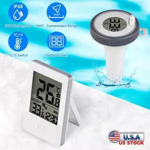 Wireless Floating Waterproof Outdoor Thermometer for Swimming Pool Hot Tub SPA