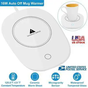 Coffee Cup Warmer Electric Mug Tea Milk Heated Pad Mat Office Home Auto Shut Off
