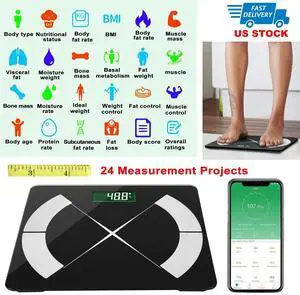 Body Composition Scale Digital BMI Scale Tempered Glass Wireless Bathroom Scales Body Composition Scale Digital BMI Scale Tempered Glass Wireless Bathroom Scales