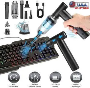 Electric Compressed Air Duster 250000RPM Cordless Cleaner Keyboard Cleaning Kit Electric Compressed Air Duster 250000RPM Cordless Cleaner Keyboard Cleaning Kit