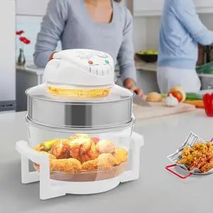 Airy Fryer, Glass Air Fryer, 360° Viewable Airy Fryer with Expansion Ring
