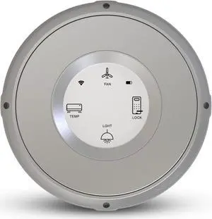 Linxura Smart Home Controller - Wireless Smart Controller for Smart Devices - Compatible with Alexa & Google Home - Programmable & Customizable Buttons, E-Paper Screen, Click Wheel - Sterling Moon