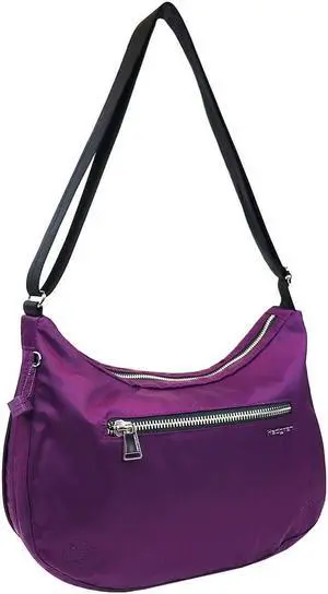 Hedgren Ann Sustainably Made Expandable Hobo Bag - Deep Purple
