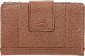 Mancini Pebbled Ladies RFID Medium Clutch Wallet