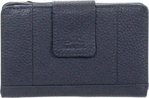 Mancini Pebbled Ladies RFID Medium Clutch Wallet