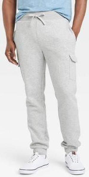 Goodfellow & Co. Men's Tapered Ultra Soft Fleece Pants Charcoal