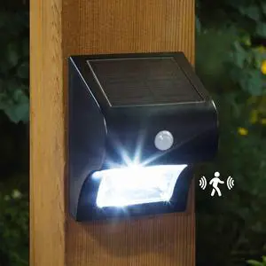 Classy Caps Solar Motion Sensor Deck & Wall Light - 2 Pack