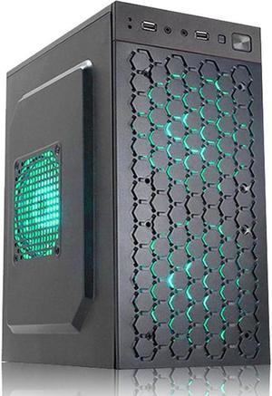 Micro ATX Case PC Case,Ventilated Airflow Design, Mini itx case,mATX ITX for Gaming Workstation,Micro ATX case Slim,USB2.0,Black