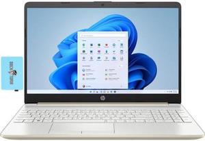 HP 15-dw Everyday Value Laptop 15.6" FHD Display (4-Core Intel Celeron N4120, 4GB RAM, 1TB HDD, Intel UHD 600, Fingerprint Reader, WiFi, Bluetooth, HD Webcam, No OS) Bundle w/DKZ hub