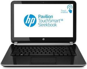 HP Pavilion TouchSmart Sleekbook 14-f027cl 14" Laptop (1.7 GHz AMD A8-5545M Processor, 6 GB RAM, 640 GB HDD, AMD Radeon HD 8510G Graphics, Windows 8 64-bit) Black