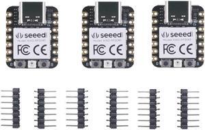 Seeed Studio XIAO RP2040 Microcontroller with Dual-Core ARM Cortex M0+ Processor, Supports Arduino, MicroPython and CircuitPython with Rich Interfaces, 3pcs.