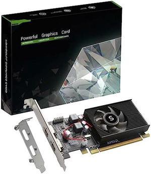 SAPLOS Radeon HD 6570 Graphics Card, Dual HDMI, 1G GDDR3 64-bit, Video Cards PC, Low Profile, Computer GPU, PCI Express x 16, 60W Low Power, Plug & Play, Single Fan Air Cooling
