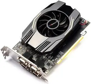 SRhonyra 4 Monitor Video Card VGA Outputs Radeon HD7600 Graphics Card 128-Bit GDDR5 2GB Multiple Displays Graphics Card 6VGA GPU PCIe 2.0x16 Bus Powered