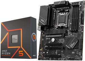 INLAND MSI PRO B650-P WiFi Motherboard with AMD Ryzen 5 7600X 6-Core Desktop Processor (AMD AM5, ATX, DDR5, PCIe 4.0)