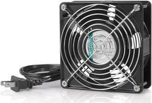 SOTOP IP55 Waterproof Metal Blades Axial Fan, 115V AC 120mm x 38mm High Speed, for DIY Cooling Ventilation Exhaust Projects