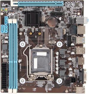 H81 Gaming Motherboard, LGA 1150 Micro ATX PC Motherboard, Dual Channel DDR3 M.2 NVMe NGFF 6Gb s PCI E Support Core i3 i5 i7, E3 V3,Celeron G Series