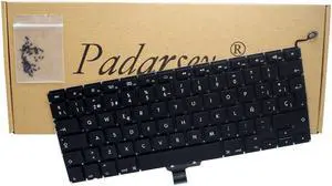 Padarsey New Laptop Replacement Keyboard with 80 pce screws Spanish ESPANOL Spanish Teclado Compatible for Macbook Pro Unibody 13-inch A1278 2008 2009 2010 2011 2012 2013 2014 2015 Year