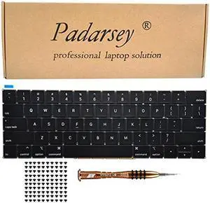 Padarsey New A1989 A1990 Keyboard US Layout Compatible for MacBook Pro 13'' 15''A1990 A1989 Keyboard 2018 Year+Keyboard Screws+Screwdriver