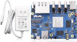 Orange Pi 5 Plus 16GB LPDDR4/4x Rockchip RK3588 8-Core 64-Bit Single Board Computer with eMMC Socket, Development Board Run Orange Pi/Ubuntu/Debian/Android 12 OS (Pi 5 Plus 16G+Type-C Power Supply)