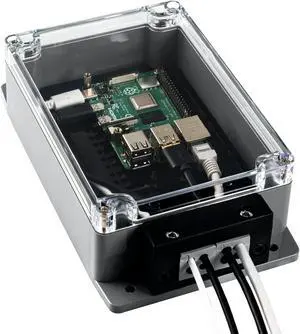 Sixfab Outdoor IP65 Project Enclosure | for Raspberry Pi & Arduino & Development Boards | D:4.9 x W:8.3 x H:2.3 (inches) | Dustproof/Water-Resistant | IoT