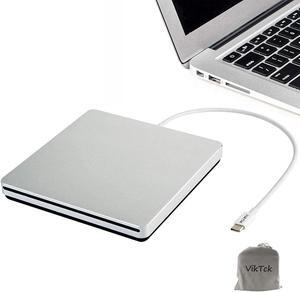 VikTck USB-C Superdrive External DVD/CD Drive for Laptop,USB3.0/Type-C CD/DVD Burner External DVD Drive Portable DVD Player for Laptop Desktop PC Apple Mac Windows 11/10/8/7/XP Linux OS