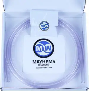 Mayhems - Premium Soft Tubing - Ultra Flex PVC - High Flexibility Version, 10 mm (3/8") Inner Diameter x 13 mm (1/2") Outer Diameter, 3 Metre Length