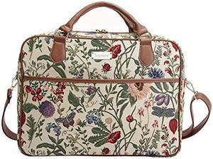 Signare Tapestry Laptop bag Computer Messenger bag Briefcase for Women with Garden Flower Design(CPU-MGD)
