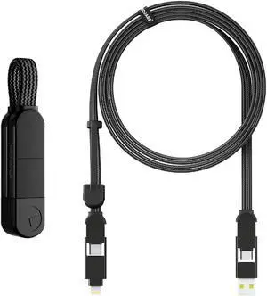Rolling Square inCharge X + inCharge XL 6.6ft Bundle - 6-in-1 Multi Charging Universal Cables with 100W Ultra-Fast Charging Power, Portable USB and USB-C Cable