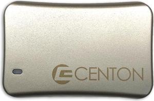 Centon External SSD (Silver Metallic), USB-C 3.2 Gen 2, 500GB