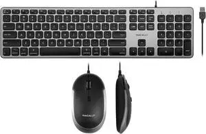 Macally Backlit Keyboard and Mouse Combo, Enhance Your Workflow