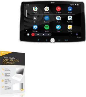BoxWave Screen Protector Compatible with BOSS Audio BE10ACP - ClearTouch Anti-Glare Privacy (2-Pack), Privacy Screen Protector Flexible Film Anti-Glare