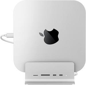Minisopuru Mac Mini Dock Support M.2 NVMe/SATA SSD, 5 in 1 USB C Hub for Mac Mini, Mac Mini Hub Stand & Docking Station Mac Mini Accessories with 2 USB C 10Gbps Data, TF& SD, M.2 SSD(Not Included)