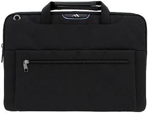 Brenthaven Elliot Carry Case Protective Bag with Pocket Fits 14 inch MacBook Laptop Chromebook Tablet - Durable, Fully Padded and Lightweight for Professionals, Office, Commercial and Business - Black