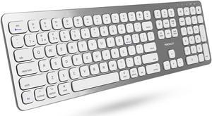 Macally Premium Bluetooth Keyboard for Mac - Compatible Apple Keyboard with Numeric Keypad - Multi Device Wireless Keyboard for Macbook Pro/Air, Mac Mini Pro, iMac, Laptop