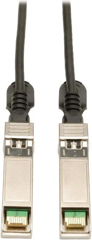 Tripp Lite SFP+ 10Gbase-CU Passive Twinax Copper Cable, Cisco Compatible SFP-H10GB-CU5M, Black 5M (16-ft.) (N280-05M-BK)