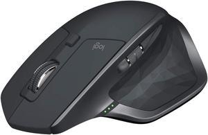 Logitech MX Master 2S Wireless Mouse, Multi-Device, Bluetooth or 2.4GHz Wireless with USB Unifying Receiver, 4000 DPI Any Surface Tracking, 7 Buttons, Fast Rechargeable, Laptop/PC/Mac/iPad - Graphite