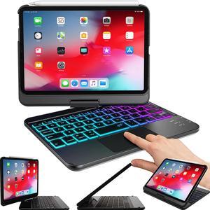 Snugg iPad Mini 6 Case with Keyboard (6th Gen), Wireless Backlit Touchpad Bluetooth iPad Mini Keyboard Case 360 degree Rotatable iPad Mini 6 Keyboard Case - Black
