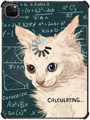 CASETiFY Impact Case for iPad Pro 11" (3rd/4th Gen) - Calculating... by Catwheezie - Clear Black