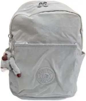 Kipling Women's Bennett, Lightweight, Minimal, Nylon Laptop Backpack, Black Tonal, 12''L x 15''H x 6.25''D (Shell Grey)