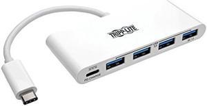 Tripp Lite 4-Port USB 3.1 Gen 1 USB-C to USB-A Portable Hub with x4 USB-A & USB-C Charging Port 5 Gbps (U460-004-4A-C)