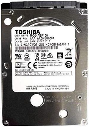 MQ04ABF100 Toshiba 1TB/1000GB 5400rpm Sata 7mm 2.5in Hard Drive 128mb, 6 Gbit/s,Mechanical Hard Disk
