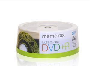 Memorex 16x DVD+R Light Scribe 20 Pack (32024708)