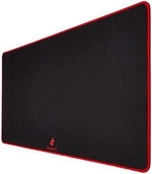 ANUBISGX (68 Color/Size Options Gaming Mouse Pad (XXL: 48x24), Black Pad with Red Stitching. Best Premium Waterproof Non RGB Computer Gaming XL Desk Pad Mat, Large Non-Slip Gamer Mousepad