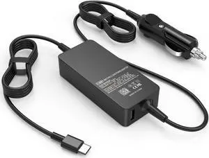 100W 90W 65W USB C Car Charger for Dell Latitude 5420 5520 5510 7420 7410 7400 Chromebook 3100 XPS 12 13 15 9250 9350 9500 9530 Precision 5550 5750 3540 3541 3550 Laptop Car Power Cord