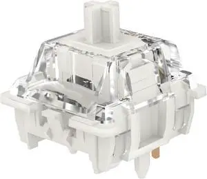 DRAOZA Gateron G White Pro 3.0 Switches,5-Pin Pre Lubed RGB SMD Linear Switches for MX Gaming Mechanical Keyboard (G Pro 3.0,White,108PCS)